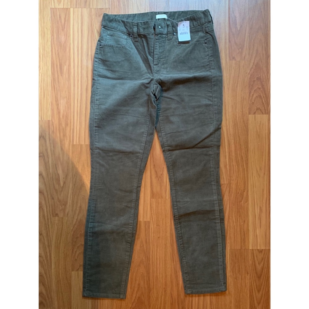 NWT J Crew Stretch Toothpick Corduroy Pants
